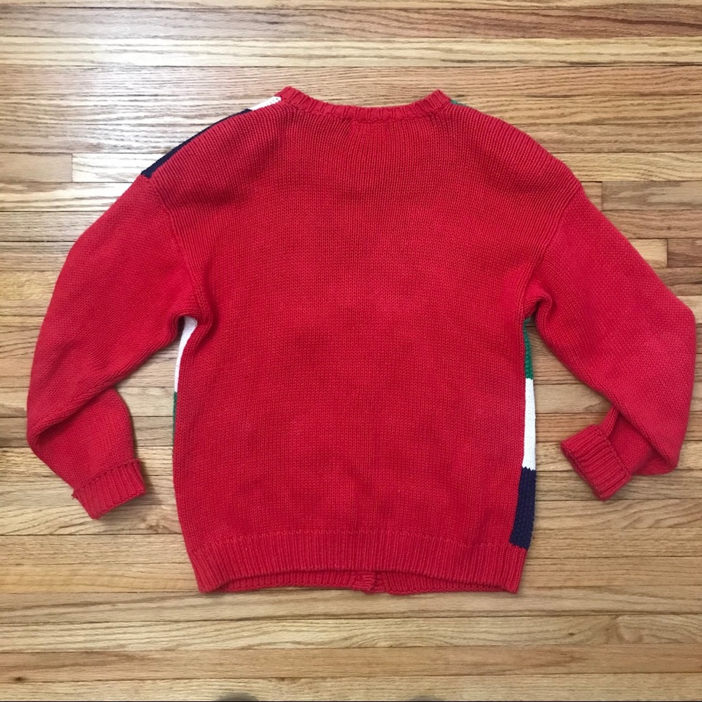 Vintage Christmas Cardigan Knitted by Hand - Picture 10 of 12